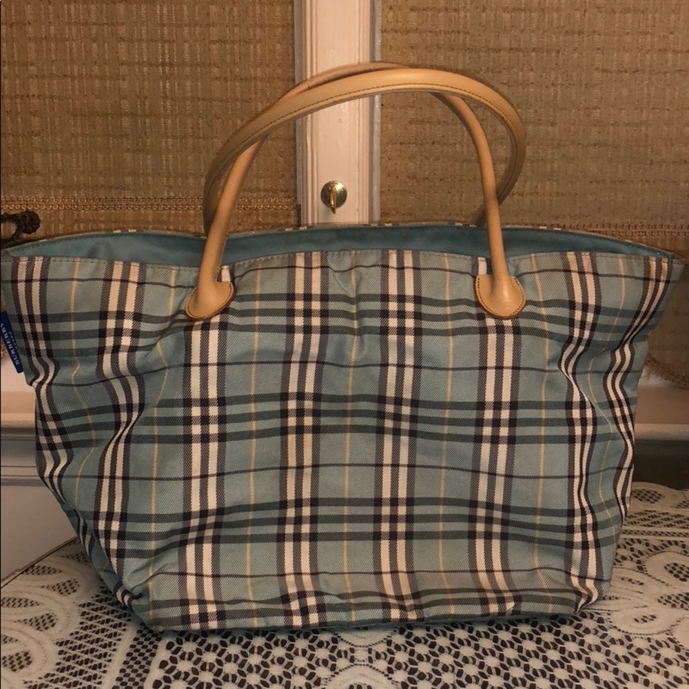 Burberry blue label nylon shoulder bag